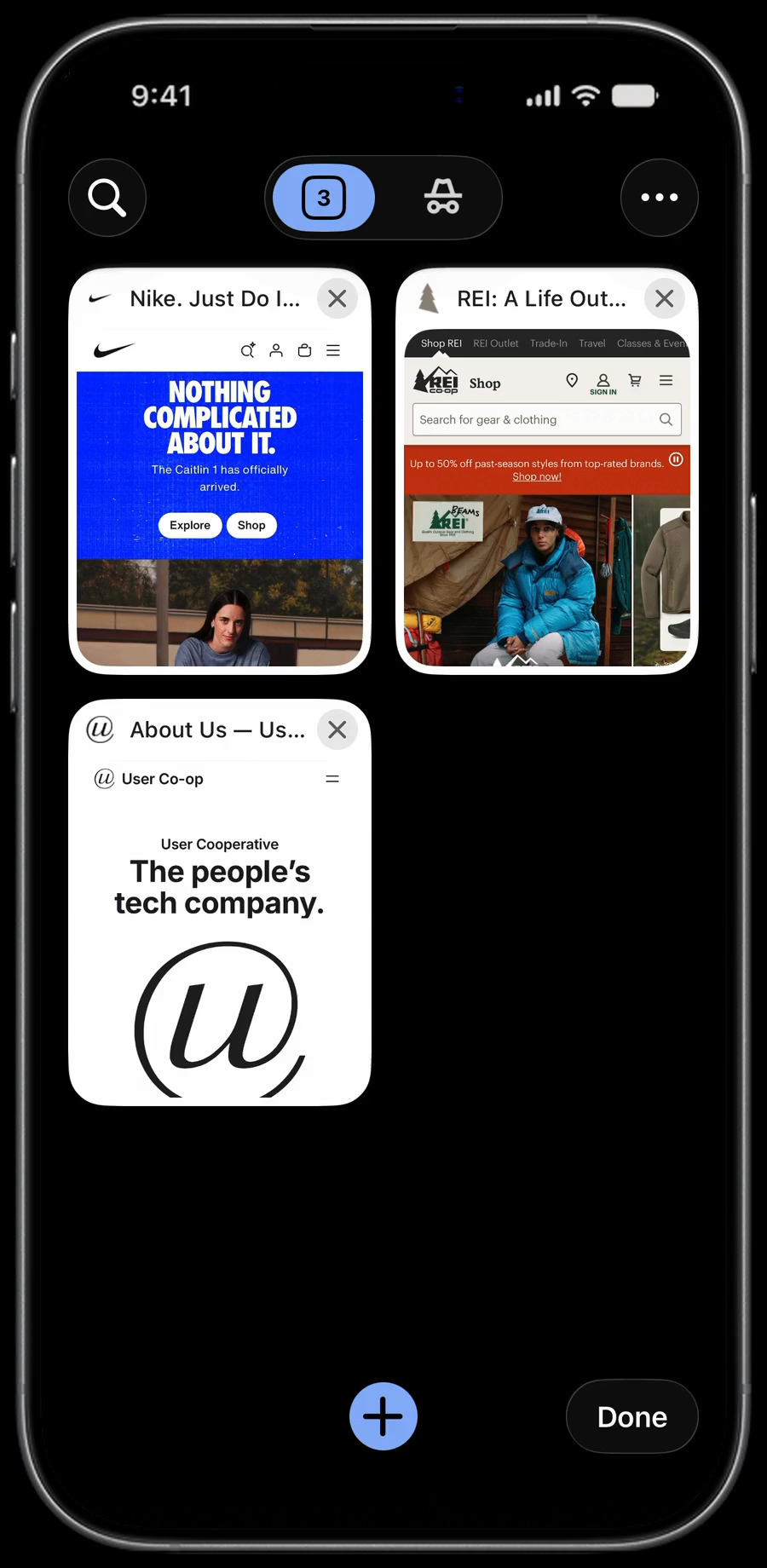 Incognito mode in Surge for iPhone